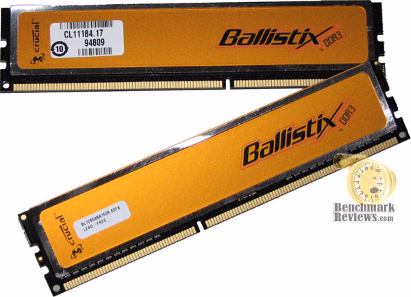 Crucial Ballistix PC3-12800 CL8 BL12864BA1608.8SFB DDR3 1600MHz 2x1GB RAM Kit 