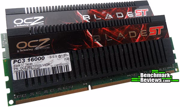 OCZ Blade ST Low Voltage 2000MHz 4GB, closeup