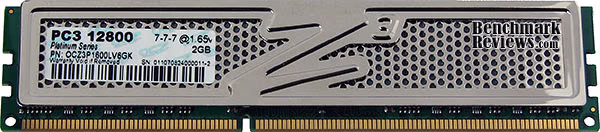 OCZ3P1600LV6GK DDR3 Module, front view