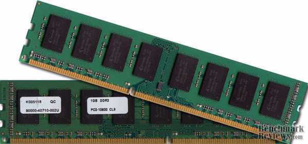 SimpleTech PC3-10600 S1024R5NP2QA DDR3 1333MHz CL9 2x1GB RAM kit