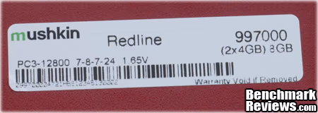 Mushkin Enhanced Redline 1600Mhz Ridgeback