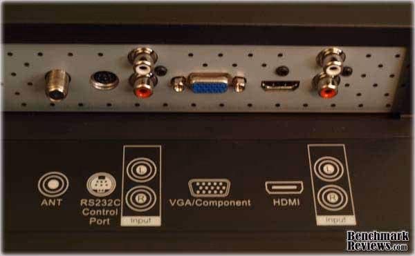 Olevia 227 Back Panel View