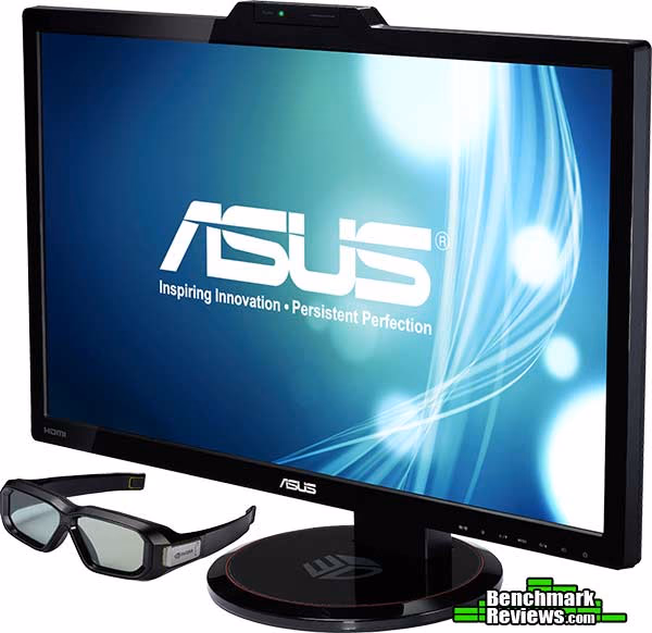 ASUS LCD Monitor VG278 3D Vision Kit, angle view