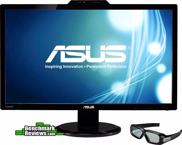 ASUS LCD Monitor VG278 3D Vision Kit, front view