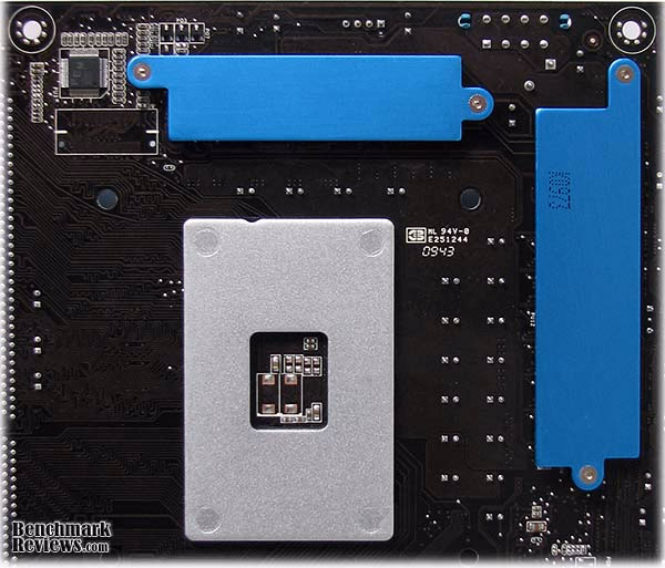 ASUS P6X58D Premium Motherboard PCB Back, detail