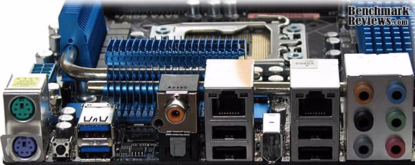ASUS P6X58D Premium Motherboard USB IO, ports