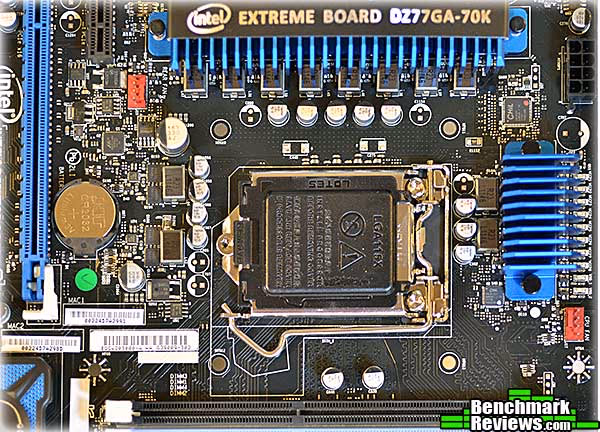 Intel dz77GA 70K Cpu Socket Area