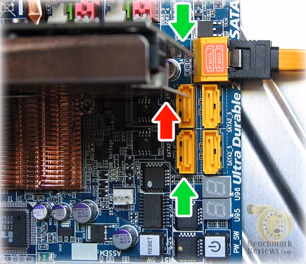 GA EP45T EXTREME SATA, ports