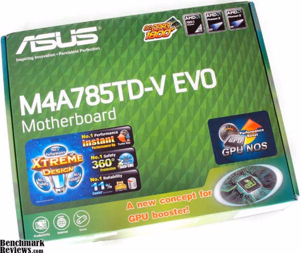 ASUS M4A785TDM Box, angle view