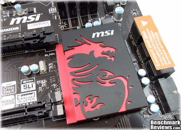 MSI Z77A G45 Gaming Motherboard Dragon Heatsink