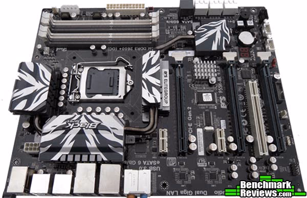 ECS ELITEGROUP P55H AK Motherboard Left