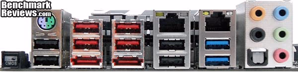 ECS ELITEGROUP P55H AK Motherboard Rear IO