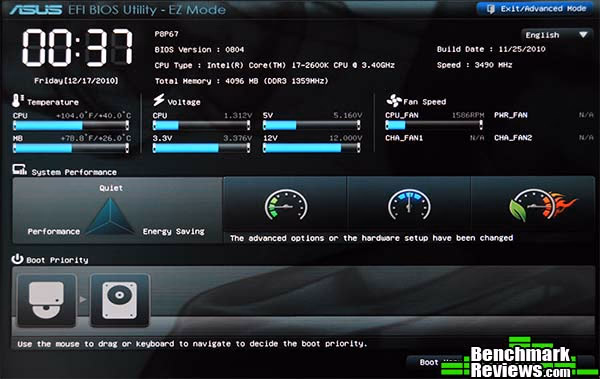 ASUS P8P67 EVO BIOS