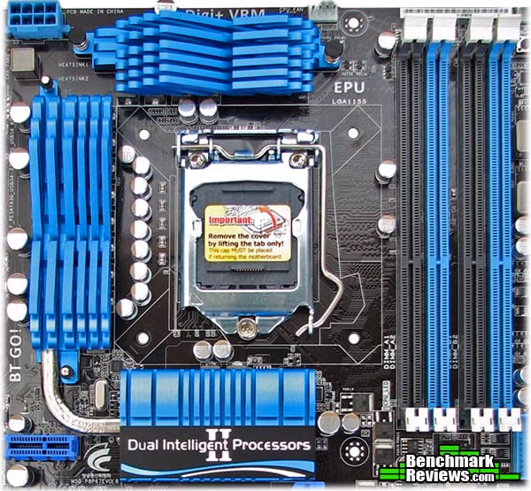 ASUS P8P67 EVO Motherboard Cooling