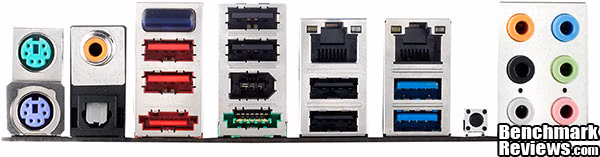 ASUS P8P67 EVO Motherboard IO Panel