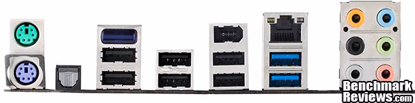 ASUS P8P67 Motherboard IO Panel