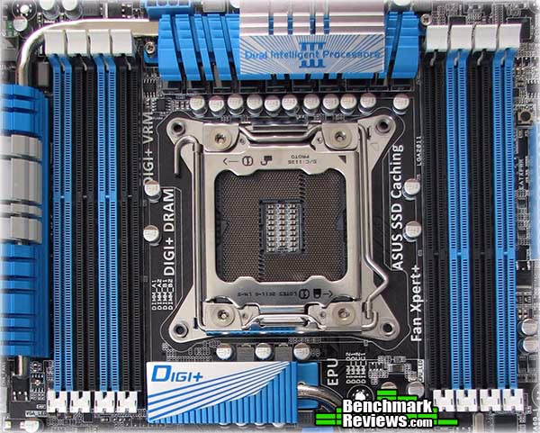 ASUS P9X79 Deluxe Motherboard DIMM Sockets