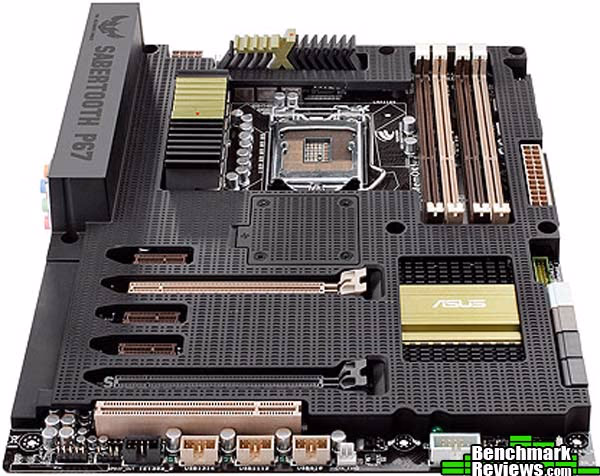 ASUS Sabertooth P67, side view