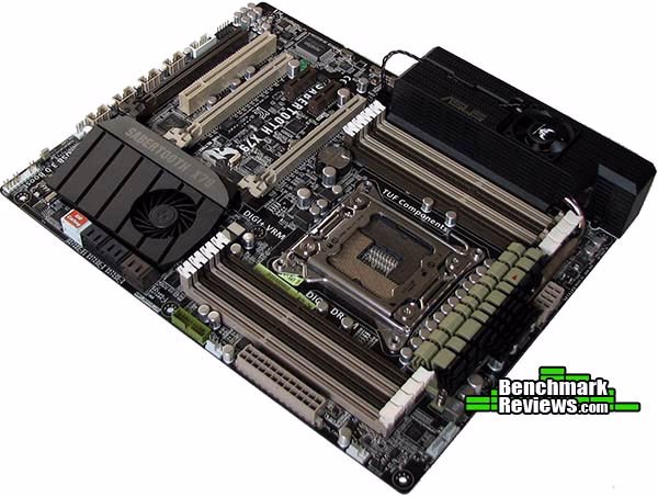ASUS TUF Sabertooth X79 Motherboard Angle DIMM