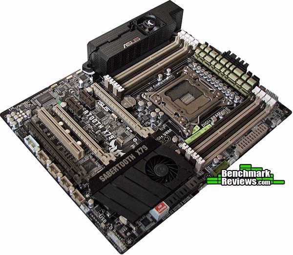 ASUS TUF Sabertooth X79 Motherboard Angle SATA