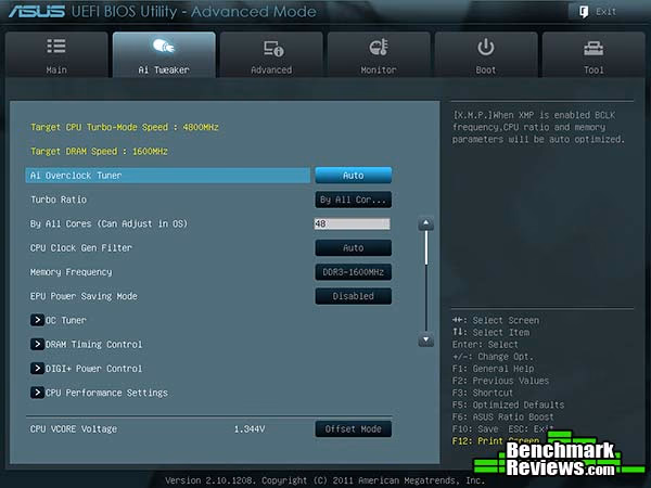 ASUS TUF Sabertooth X79 UEFI BIOS AI Tweaker