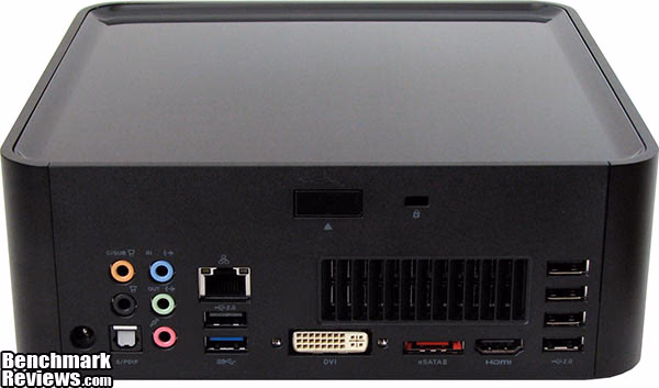 ASRock Vision 3D 137B Nettop PC, back view
