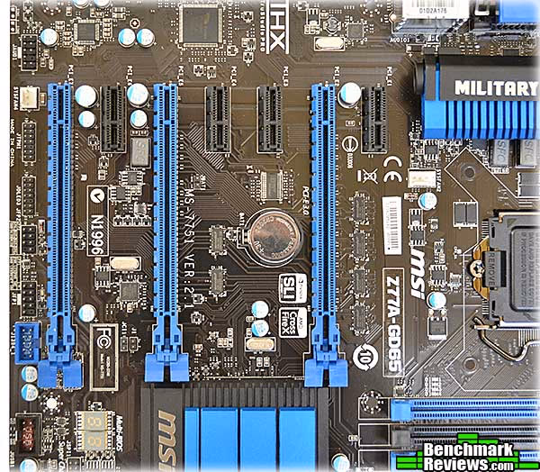 MSI Z77a gd65 Pcie Slots