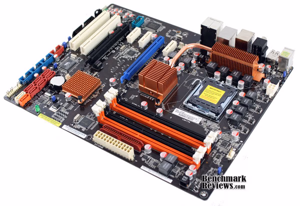 ASUS p5q3, angle view