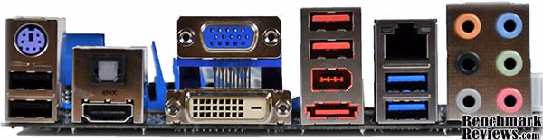 ASUS p7h55d M Evo Io Panel