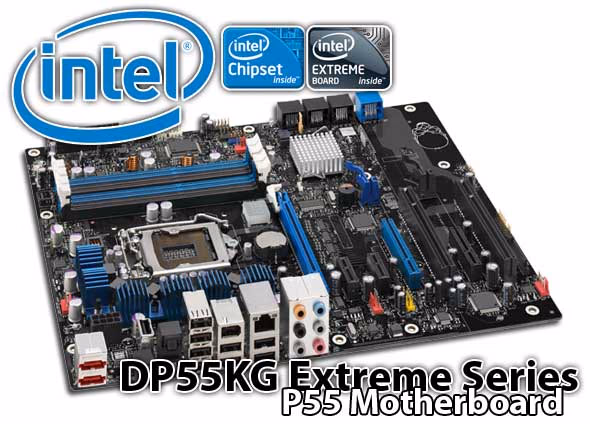 Intel dp55kg, angle view