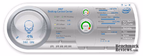 Intel dp55kg Desktop Control Center