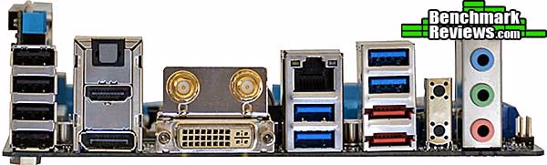 ASUS p8z77i Deluxe Wd Back, ports