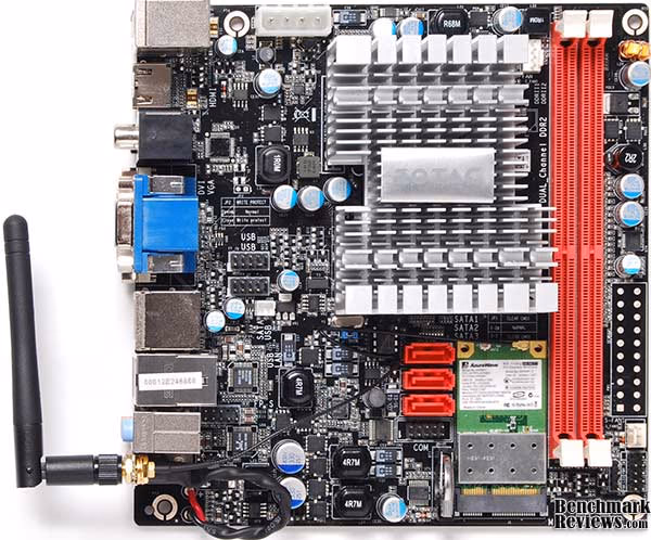 ZOTAC IONITX A U, top view