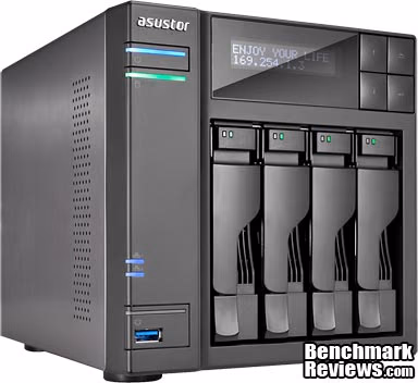 ASUSTOR AS 640T NAS Server 4bay Left Fr
