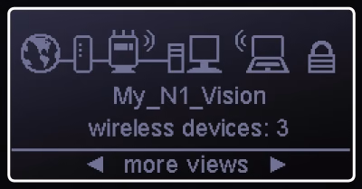 LCD Net Status Connected Devices