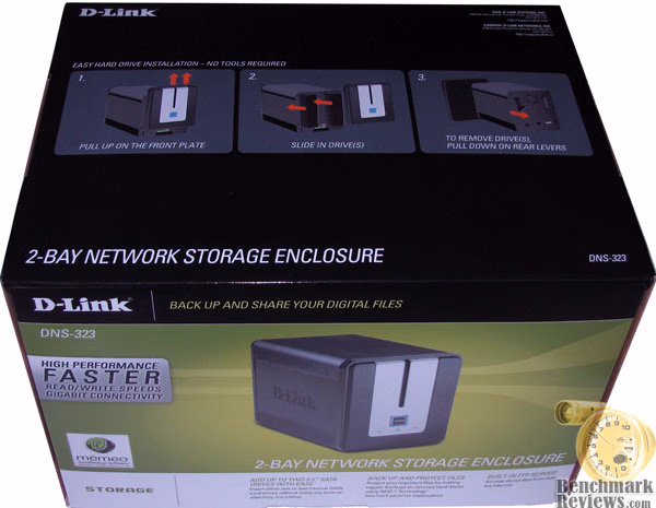 D-Link DNS-323 SATA RAID Gigabit NAS 
