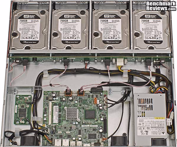 Infortrend EonNAS 1100 NAS Server Full Open, top view
