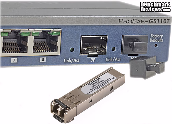 NETGEAR ProSafe GS110T SmartSwitch RT FRT PANEL