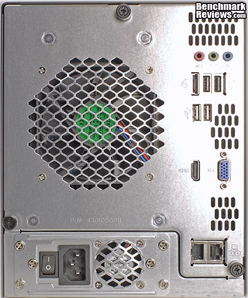 Thecus N5550 NAS Server Rear Panel