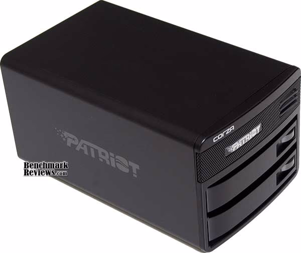 Patriot Corza NAS Front, corner view