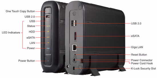 QNAP TS 119 Hardware Features