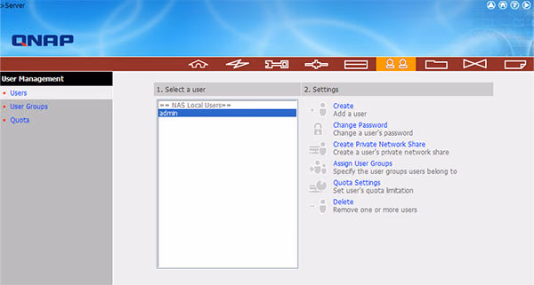 QNAP Web Netusers