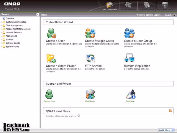 QNAP Ts 809 Admin Gui 3.1