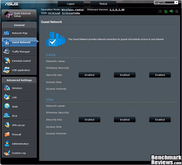 ASUS RT N66U Dual Band Wireless N900 Gigabit Router Settings