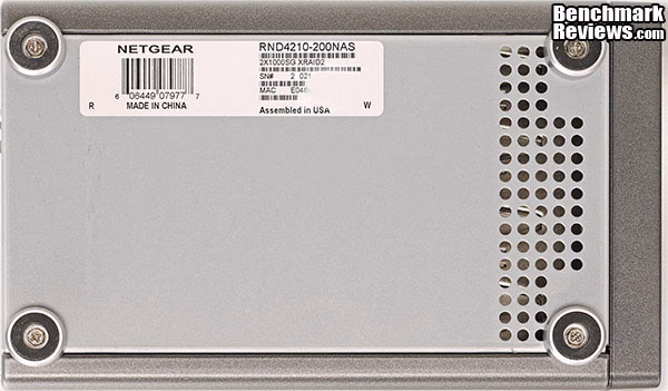 NETGEAR ReadyNAS NV v2, bottom view