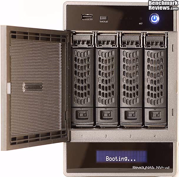 NETGEAR ReadyNAS NV v2 Front, open