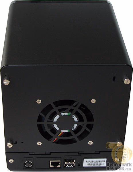 Synology DS408, rear view