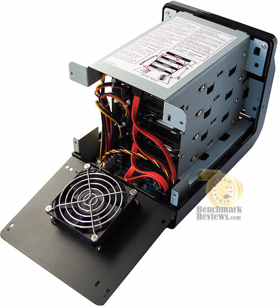 Synology DS408 Rear Uncovered