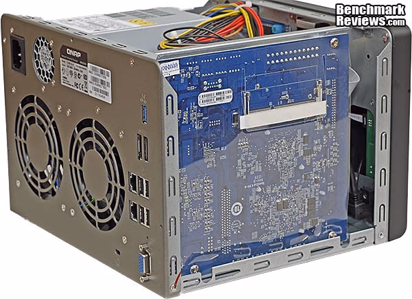 QNAP TS659 Pro II Turbo NAS Server Side, open