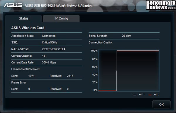 ASUS USB N53 Dual Band Wireless N USB Adapter Settings